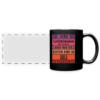 Restaurant Wirt Geburtstag Juli geboren - Panorama-Tasse farbig - Schwarz - Vorne