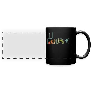 Footballspieler Rugby-ball Football-Game Evolution - Panorama-Tasse farbig - Schwarz - Vorne