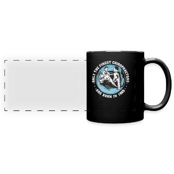 Physiotherapie Jahrgang 1985 geboren - Panorama-Tasse farbig - Schwarz - Vorne