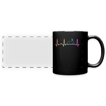 Lapin Lapin Lapin Animal de compagnie - Mug panoramique uni - noir - Devant