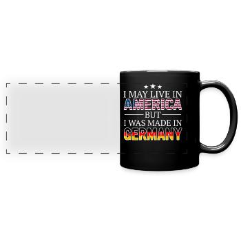 Allemagne Drapeau allemand Nation Pays - Mug panoramique uni - noir - Devant