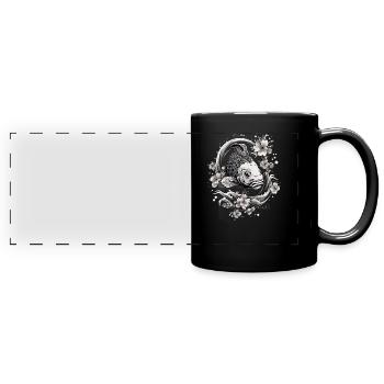 Koi Fish Koi Carp Koi Garden Pond Koi - Full Colour Panoramic Mug - black - Front