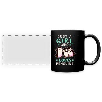Penguin Penguin Animal - Full Colour Panoramic Mug - black - Front