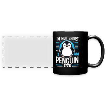 Penguin Penguin Animal - Full Colour Panoramic Mug - black - Front