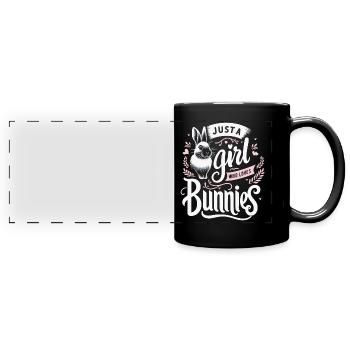 Lapin, Lapin, Animal, Animal De Compagnie, Lapins - Mug panoramique uni - noir - Devant