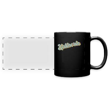 Gastronom-Wirt Abschluss-Geschenk Kellnerin - Panorama-Tasse farbig - Schwarz - Vorne
