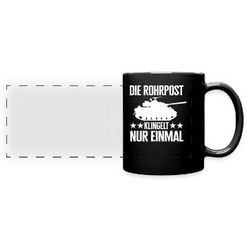 Chars, Chars de combat principaux, Véhicules de combat blindés, Conducteurs de chars - Mug panoramique uni - noir - Devant