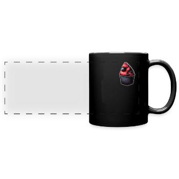 Kardinal Rotkardinal Vogel Roter Kardinal - Panorama-Tasse farbig - Schwarz - Vorne
