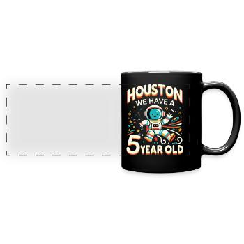 Gift 5 Years Birthday Boy - Full Colour Panoramic Mug - black - Front