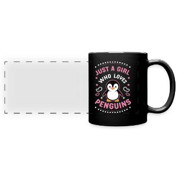 Penguin Penguin Animal - Full Colour Panoramic Mug - black - Front
