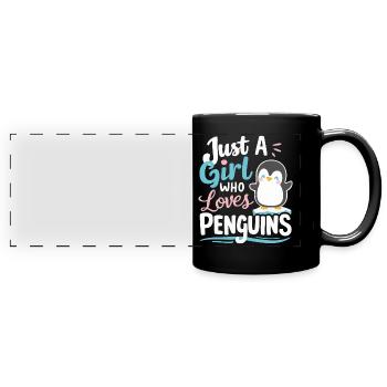 Penguin Penguin Animal - Full Colour Panoramic Mug - black - Front