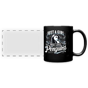 Penguin Penguin Animal - Full Colour Panoramic Mug - black - Front