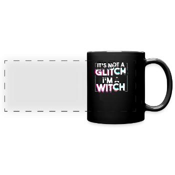 « Ce n’est pas un problème, je suis une sorcière » Occulte gothique - Mug panoramique uni - noir - Devant