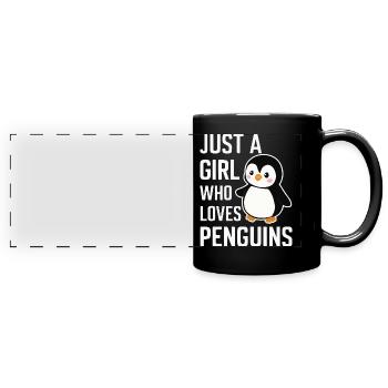 Penguin Penguins Animal - Full Colour Panoramic Mug - black - Front