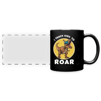 Logopäde Logopädie Sprachtherapie - Panorama-Tasse farbig - Schwarz - Vorne