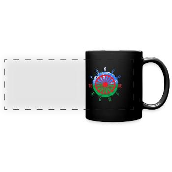 Proud to be Roma - Full Colour Panoramic Mug - black - Front