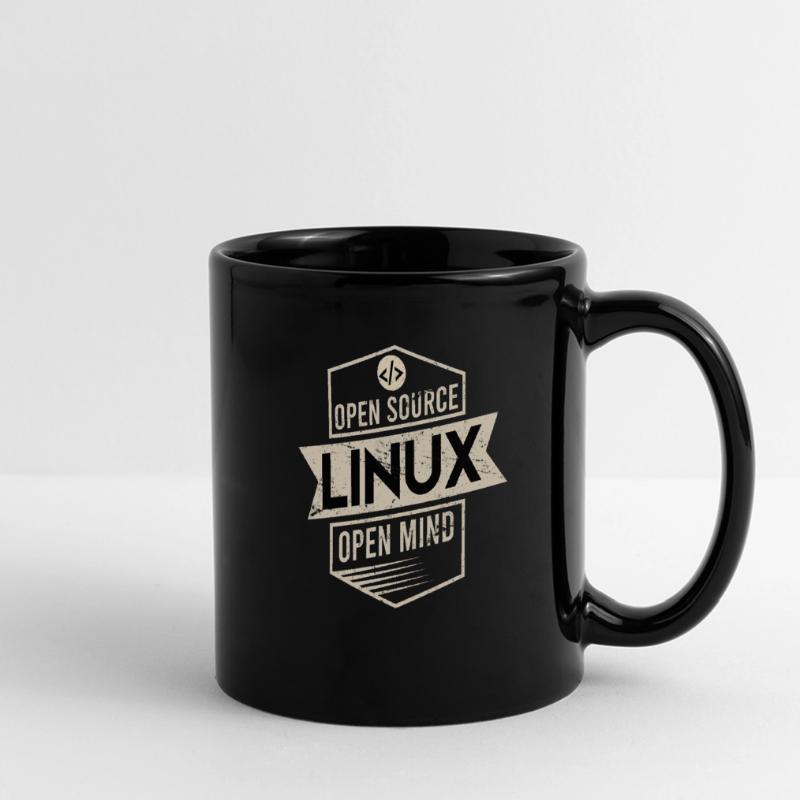 Open Source Open Mind Linux Operating System Full Colour Panoramic Mug