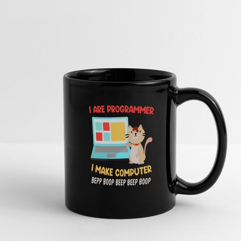 Programmeurs Chats Sort Blague I are Programmeur Mug panoramique uni