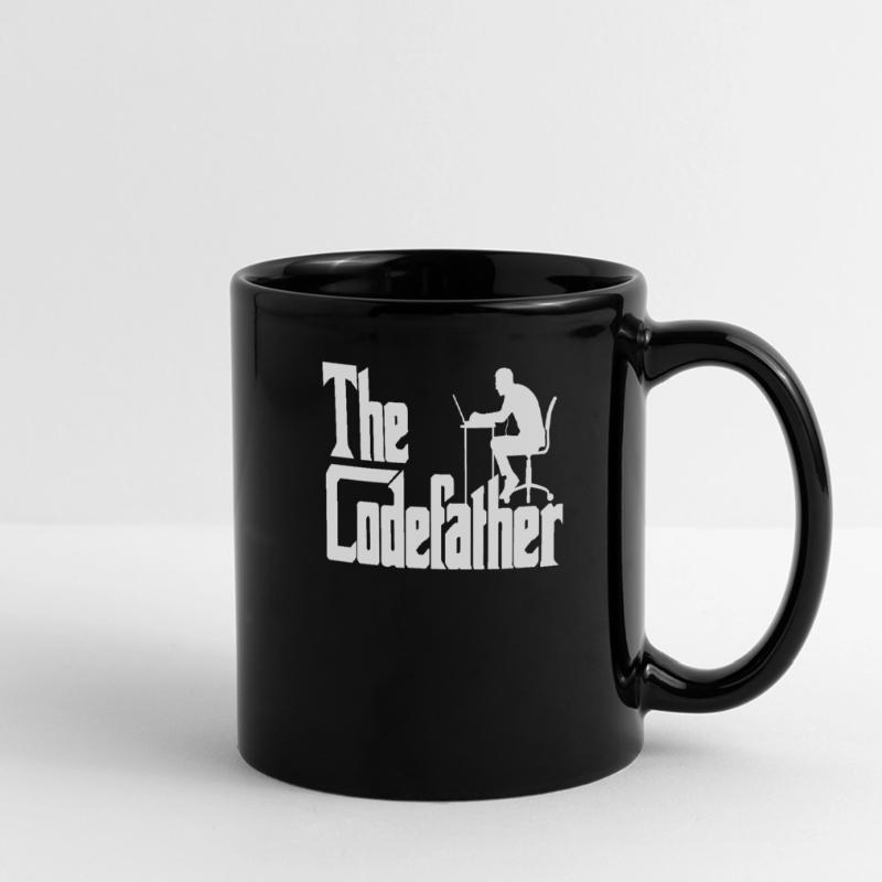 Programmer Code Developer Codefather Saying Full Colour Panoramic Mug
