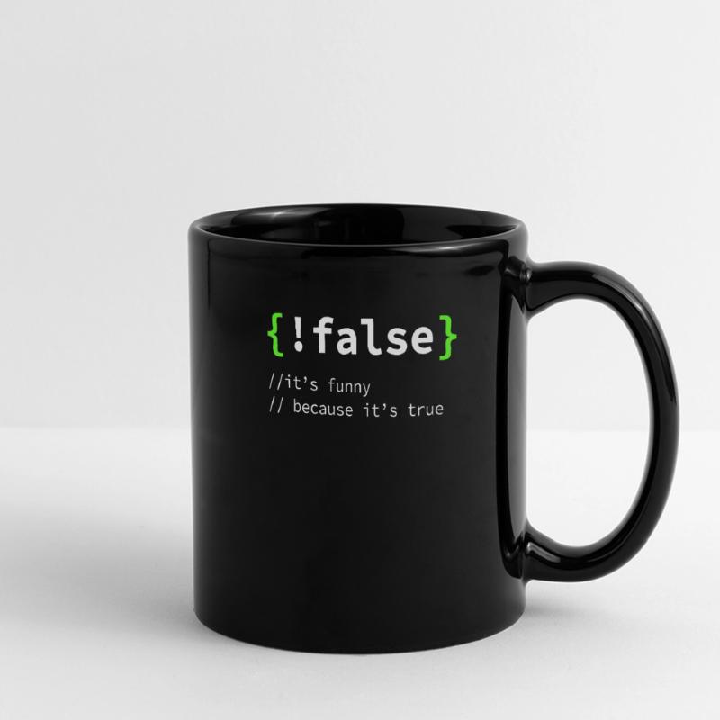 Programmer Developer IT Gift Nerd Geek Full Colour Panoramic Mug