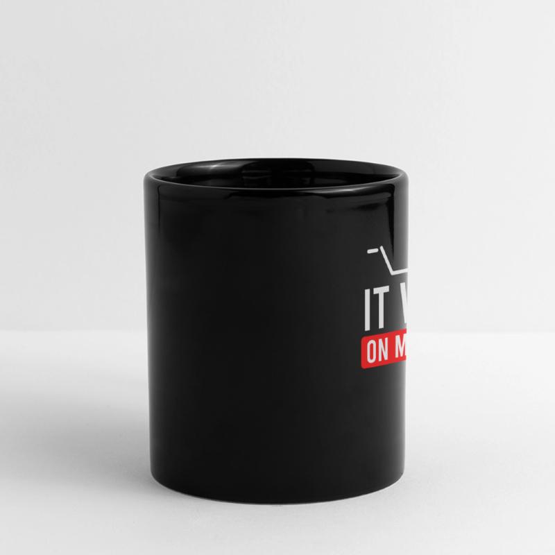 Coder Spruch Software Tester Debugging Informatik Panorama-Tasse farbig