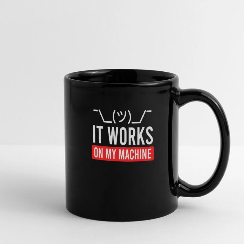 Coder Spruch Software Tester Debugging Informatik Panorama-Tasse farbig