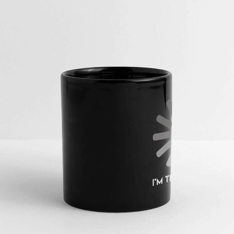 Programmeur blague je pense à coder Mug panoramique uni