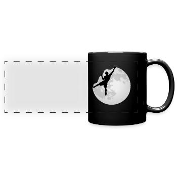 Boulder Free Climbing Climbing Climbing - Full Colour Panoramic Mug - black - Front