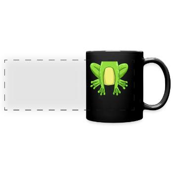 Frog Costume Carnival Carnival Frog - Full Colour Panoramic Mug - black - Front
