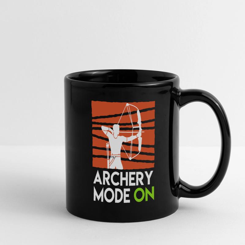 Archery Mode On Compoundbogen Panorama-Tasse farbig
