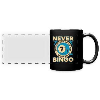 Bingo Gambling Lottery Bingo Joueurs - Mug panoramique uni - noir - Devant