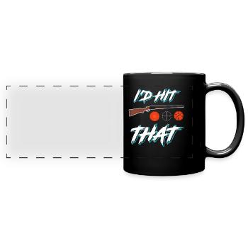 J’avais frappé ce pigeon d’argile tirant des tireurs sportifs - Mug panoramique uni - noir - Devant