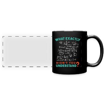 Physique Math Formule Blague - Mug panoramique uni - noir - Devant