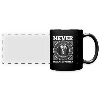 Karate Karate Fighter Martial Arts - Full Colour Panoramic Mug - black - Front