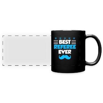 Best Referee - Full Colour Panoramic Mug - black - Front