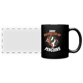 Penguin Penguin Animal - Full Colour Panoramic Mug - black - Front