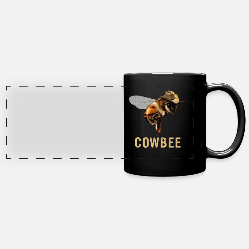Honey bee Beekeeper Bees Bees Bee - Full Colour Panoramic Mug - black
