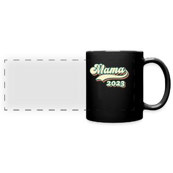 Maman 2023 - la meilleure mère du monde - Mug panoramique uni - noir - Devant