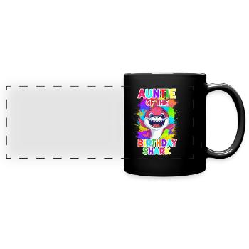 The aunt of the birthday boy Hai Aunt - Full Colour Panoramic Mug - black - Front