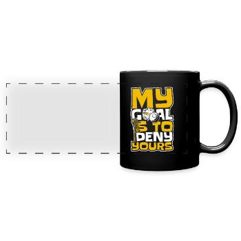 Sports de crosse Joueurs de crosse - Mug panoramique uni - noir - Devant