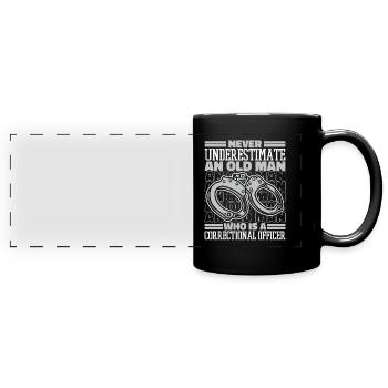 Justizvollzugsbeamter Wärter Vollzugsbeamter - Panorama-Tasse farbig - Schwarz - Vorne