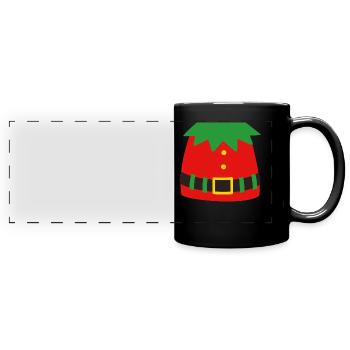 Elfenkostüm Elfe - Panorama-Tasse farbig - Schwarz - Vorne