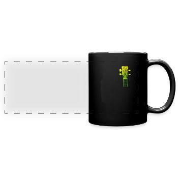 Band guitarist Musician I play the guitar - Full Colour Panoramic Mug - black - Front