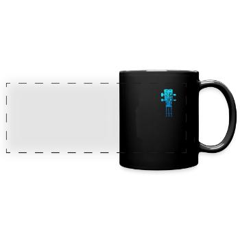 Band guitarist Musician I play the guitar - Full Colour Panoramic Mug - black - Front