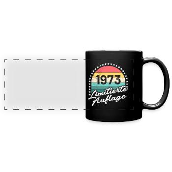 Limitée 1973 50e anniversaire 50 ans hommes - Mug panoramique uni - noir - Devant