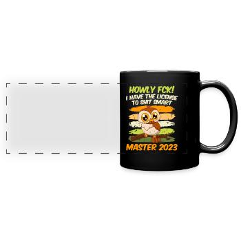 Master 2023 Licence à Clever Shit Master - Mug panoramique uni - noir - Devant