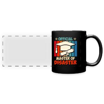 Official Master of Disaster Master Degree - Full Colour Panoramic Mug - black - Front