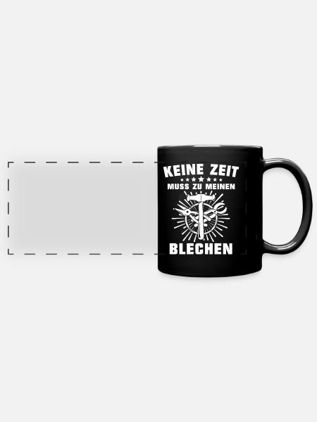 Spengler Beruf Bauspengler Sprüche - Panorama-Tasse farbig - Schwarz