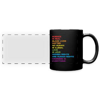Black Lives Matter Women’s Rights Africa - Mug panoramique uni - noir - Devant