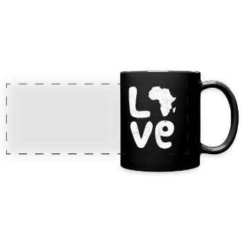 Africa Love Africa Love Africa - Full Colour Panoramic Mug - black - Front